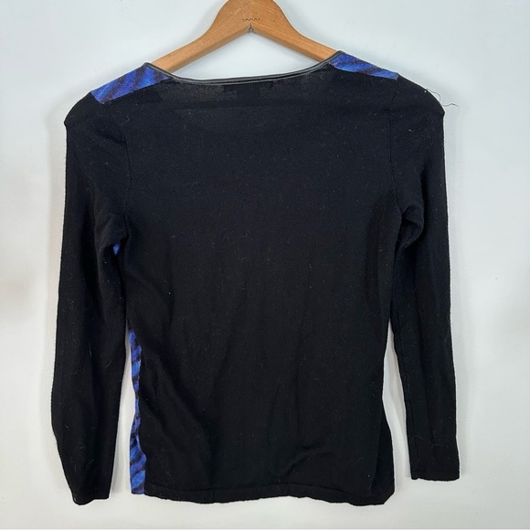 Gerard Darel Wool Blue Zebra Sweater Size Medium - Picture 5 of 11